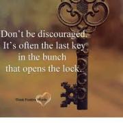 Don t be discouraged